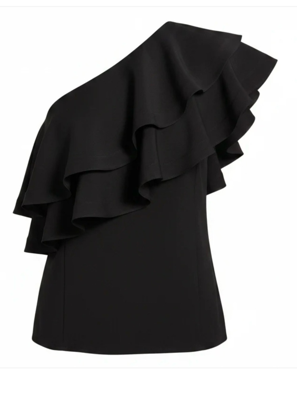Ruffled One-Shoulder Blouse Luxury Designer By 3.1 Phillip Lim In Black, Size: 2
